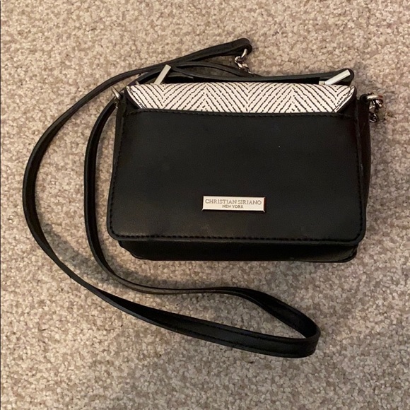 Black and White Christian Siriano Crossbody - Picture 2 of 4